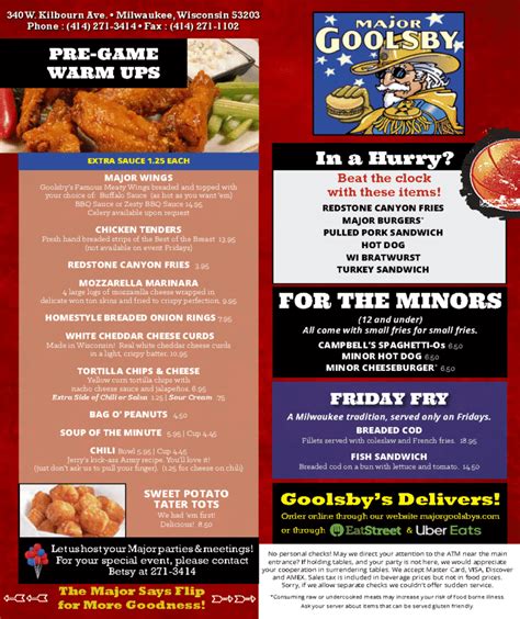 Online Menu of Goolsby's, Evans, GA.